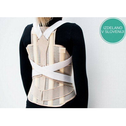 Opornica za hrbet z naramnicami (LSO) PROLINE - izdelano v Sloveniji